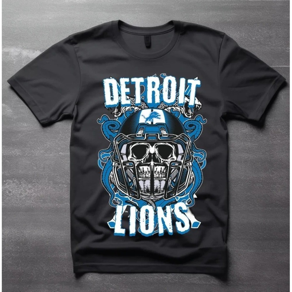 Detroit Lions NFL _This Is Our Year_ Skull Helmet Shirt, Gift For Football Fan 1